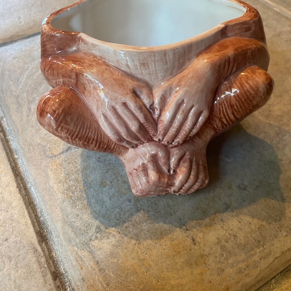 1980 Horchow Made in Italy Ceramic Monkey Trinket Box, Candy Dish - Picture 2 of 5